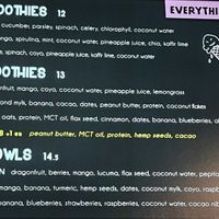 menu at Girls and Boys in Fitzroy