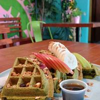 Waffle Hulk Vegan (special order) at Tiki Fresh Food in Puerto Penasco