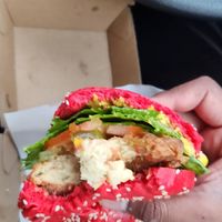 Morrisey chicken burger at The b.east in Brunswick East