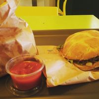 Delicious, filling meal!  at GreenBurger - Vesterbrogade in Copenhagen