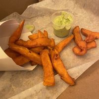 Sweet Potato Fries w/Green Goddess sauce  at HipCityVeg - Broad St in Philadelphia