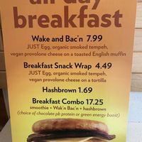 All day breakfastt  at HipCityVeg - Broad St in Philadelphia