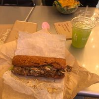 Cheesesteak and kale lemonade at HipCityVeg - Broad St in Philadelphia