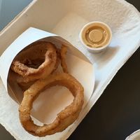 Onion rings OF COURSE!  at HipCityVeg - Broad St in Philadelphia