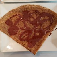 Hazelnut spread galette (V + GF) at Ty Veg in Perros-guirec