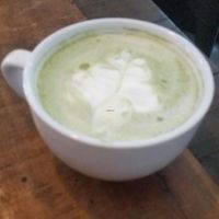 matcha latte  at Venchi in Odense
