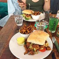 Jackfruit burgeren  at Venchi in Odense