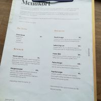 Menu page, August 2018 at Venchi in Odense