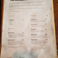 Menu part 1/3 at Venchi in Odense