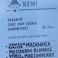 Vegan chocolate chip cookie sandwiches available too at Eb & Bean - Division  in Portland