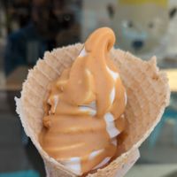 horchata with peanut butter magic shell at Eb & Bean - Division  in Portland