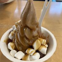 Earl grey pomegranate with caramel sauce, marshmallows, and gummy bears!   at Eb & Bean - Division  in Portland