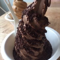 Chocolate pistachio with bittersweet sprinkles!  at Eb & Bean - Division  in Portland