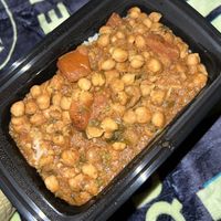 chana masala “vegan bowl"  at Curry Leaf in Albuquerque