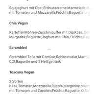 Partial Menu at Cafe Jolie in Regensburg