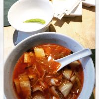 Kimchi Miso Soup at MakiMaki Sushi Green in Cologne