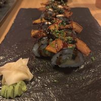 Saisional black garlic pump   at MakiMaki Sushi Green in Cologne