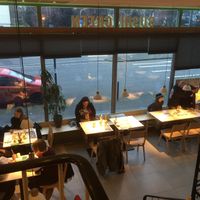 Seating, first floor at MakiMaki Sushi Green in Cologne