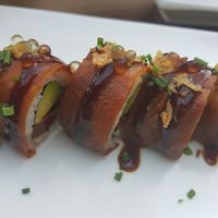 "No more bacon for big daddy" at MakiMaki Sushi Green in Cologne