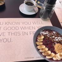 Açaí bowl and coffee  at Coffee&Cake in Zadar
