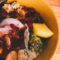Açaí bowl close up (lots of  toppings!) at Coffee&Cake in Zadar