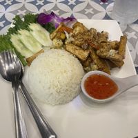 Garlic pepper stir fry   at Jungle Kitchen in Ao Nang