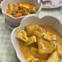 Massaman and red curry   at Jungle Kitchen in Ao Nang