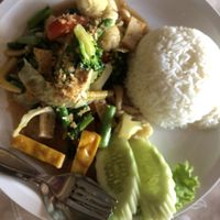 Mixed veggies with tofu  at Jungle Kitchen in Ao Nang