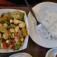 Vegetable green curry  at Natural Restaurant in Phuket