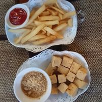 Fried tofu & Fries  at Natural Restaurant in Phuket