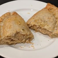 Chicken and leek pasty at Our Cornish Pasty Shop in Brighton