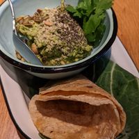 Guac appetizer at Pharm Table in San Antonio