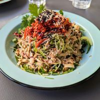 Thai zucchini noodle salad. at Pharm Table in San Antonio