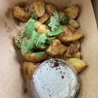 brunch potatoes   at Pharm Table in San Antonio