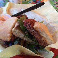 Vegan Burger at The Station Cafe in San Antonio