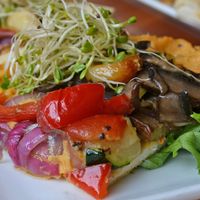 Flatbread Pizza at Ellicottville Brewing Company in Fredonia