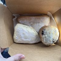 London fog scones and blueberry muffin  at Cake Thieves in San Antonio