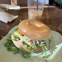vegan just egg breakfast sandwich  at NU Kitchen in Somerville