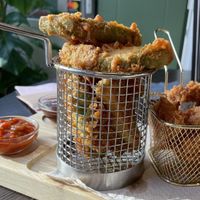 Avocado fries  at Mooshka in Amsterdam