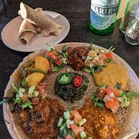 Injera combo at Mooshka in Amsterdam