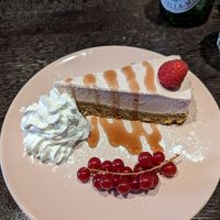 Strawberry cheesecake at Mooshka in Amsterdam