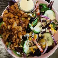 salad at Mooshka in Amsterdam