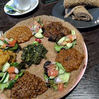Ethiopian injera at Mooshka in Amsterdam