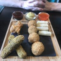 Snack platter at Mooshka in Amsterdam