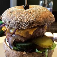 Great looking burger! But not that tasty.  at Mooshka in Amsterdam