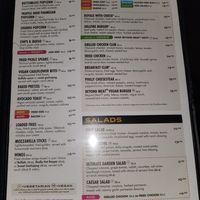Menu at Alamo Drafthouse Cinema in San Antonio