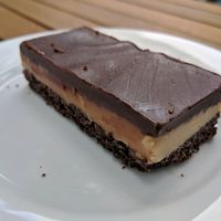 Peanut butter slice at Brown Sugar Cafe in Taihape