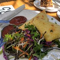 samosas at Brown Sugar Cafe in Taihape
