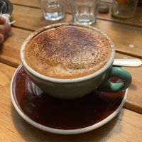 Soy cappuccino  at Brown Sugar Cafe in Taihape