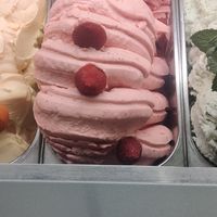 Strawberry 🌱 at Gelateria Tramonti in Cartagena